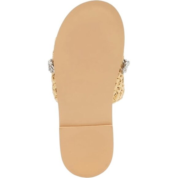 Jessica Rich Womens Woven Embellished Slide Sandals - Picture 4 of 6
